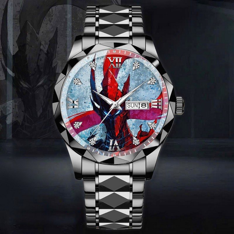 Crimson Raid Battle Solo Leveling Stainless Steel Watch