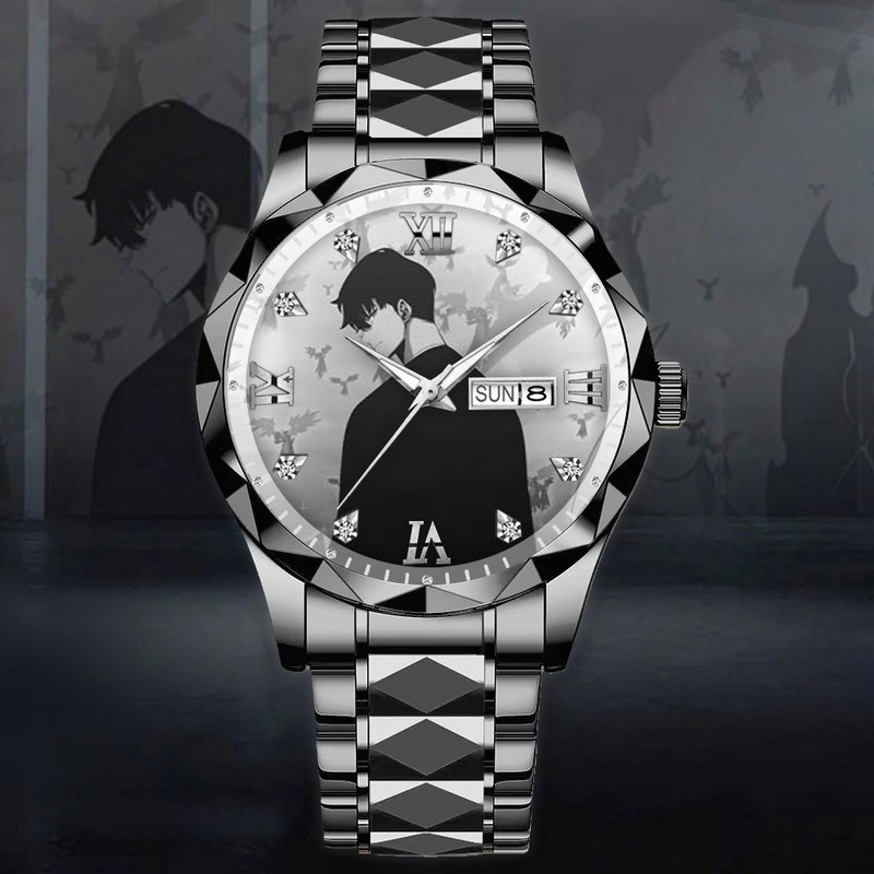 Dual Daggers Hunter Solo Leveling Stainless Steel Watch