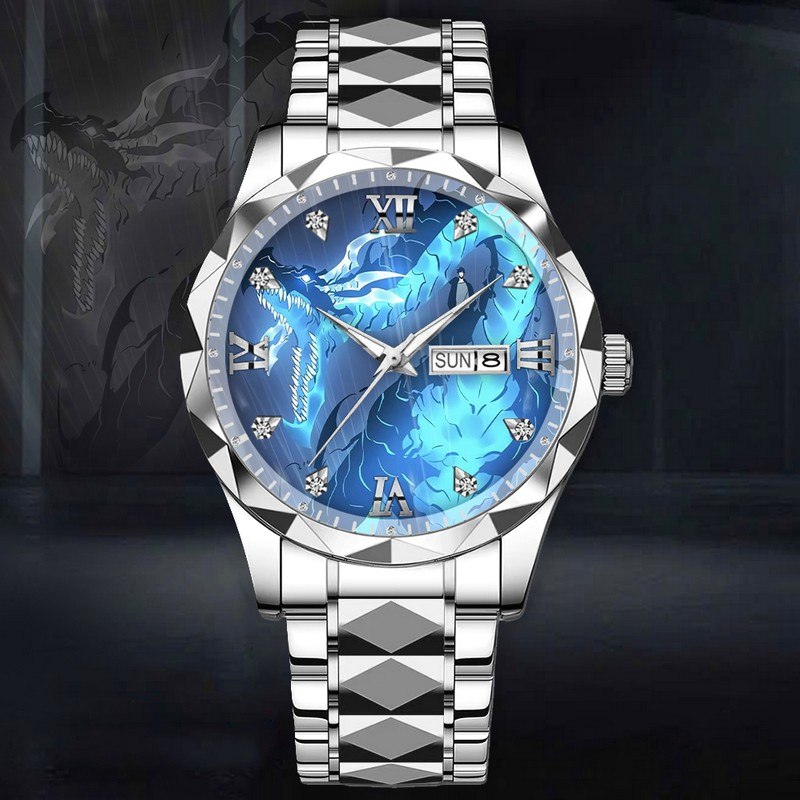 Frozen Time Slash Solo Leveling Stainless Steel Watch