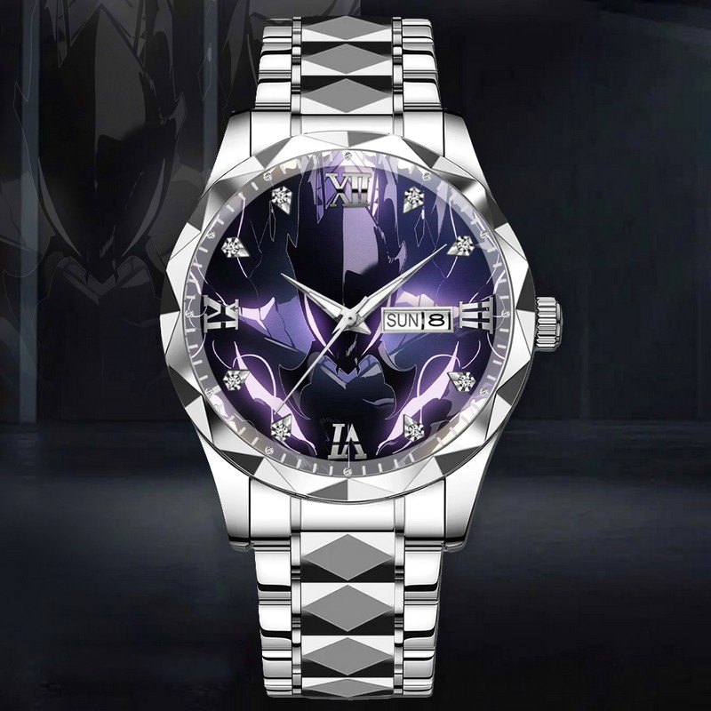 Midnight Monarch Gaze Solo Leveling Stainless Steel Watch