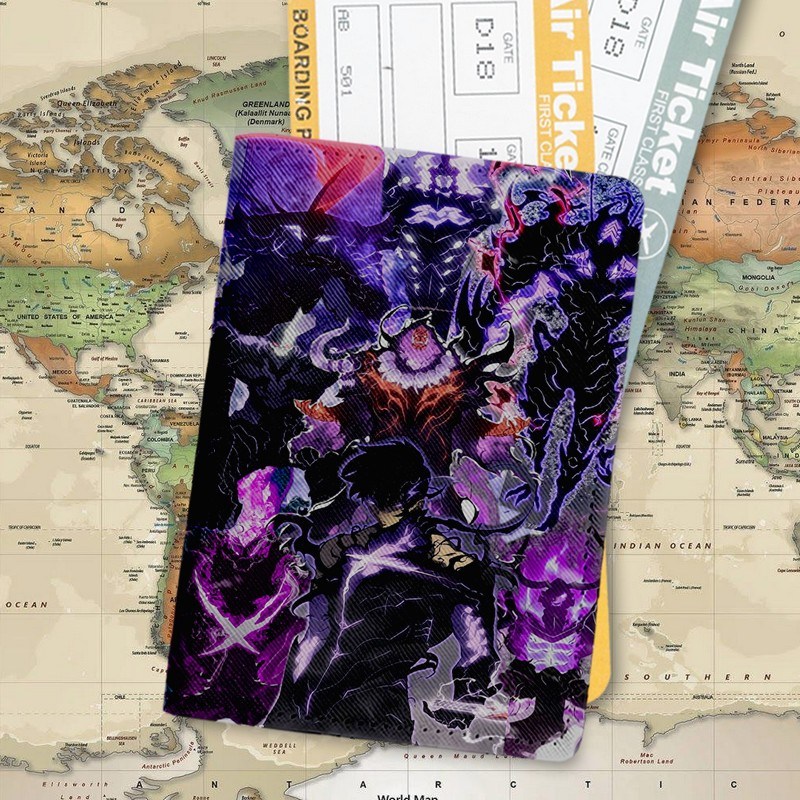 Monarch Pattern Solo Leveling Passport Cover