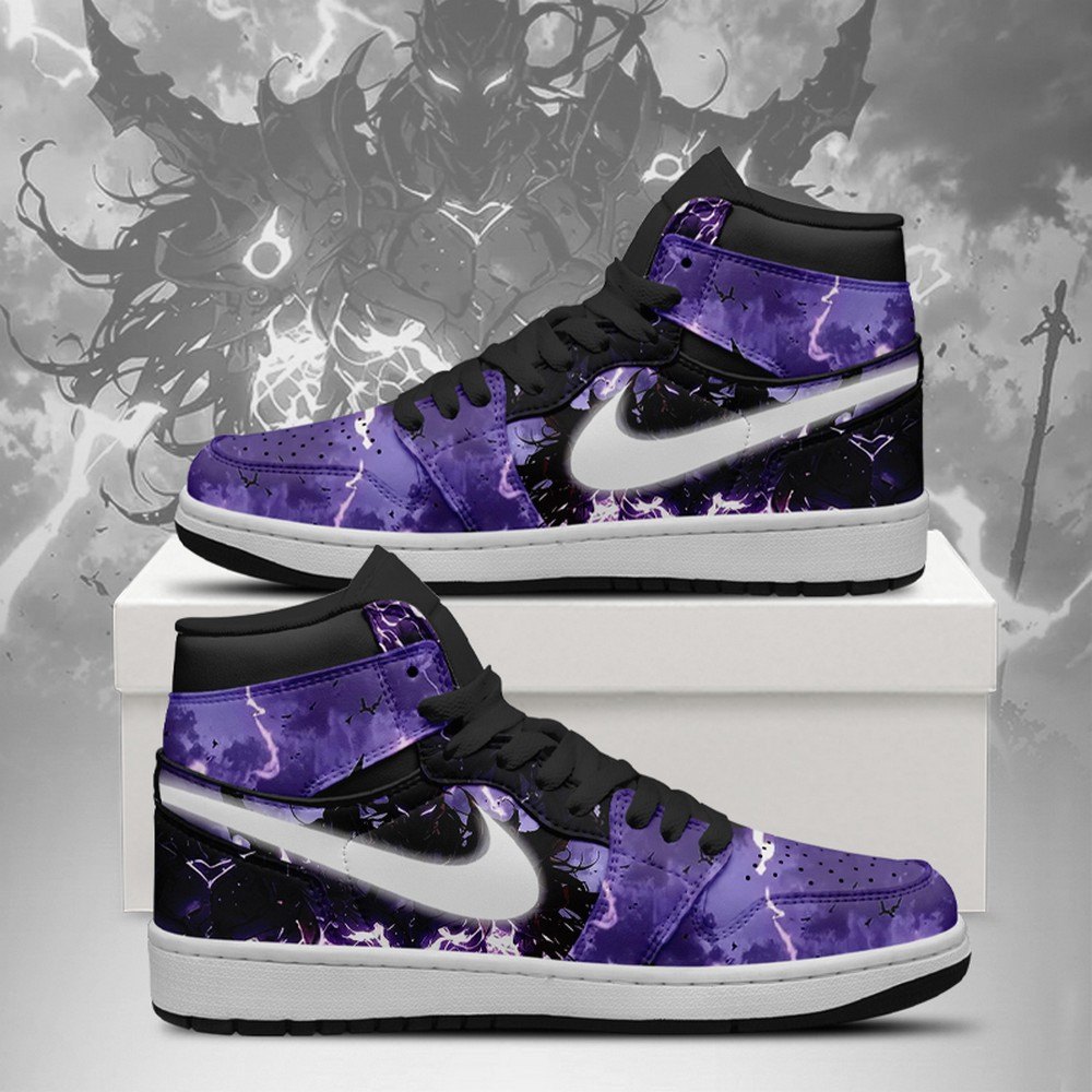 Red Mist Eclipse Solo Leveling High Top Shoes