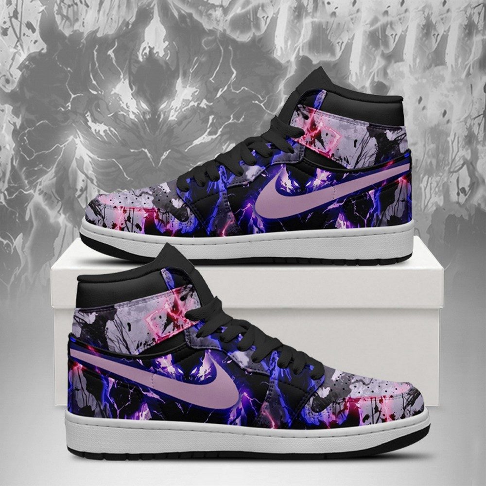 Shadow Monarch Eclipse Solo Leveling High Top Shoes