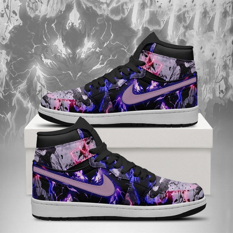 Shadow Monarch Eclipse Solo Leveling High Top Shoes